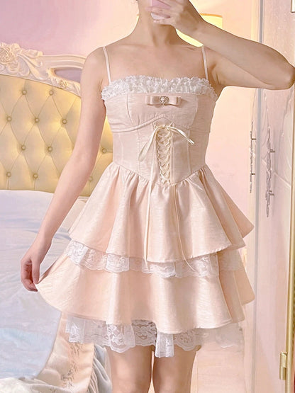 Beauty Homecoming Dress Spaghetti Straps Lace Short Prom Dress Back to School Outfits Birthday Party Dress HZ0319