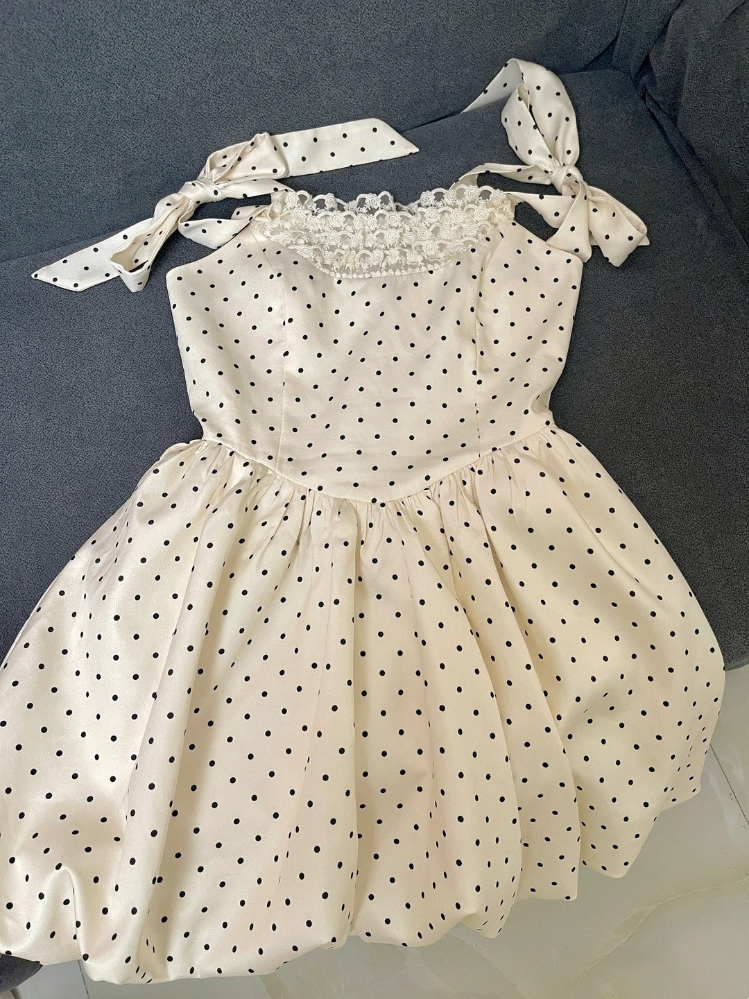 Beauty Homecoming Dress Straps Pleated Polka Dot Short Prom Dress Back to School Outfits Birthday Party Dress HZ0319