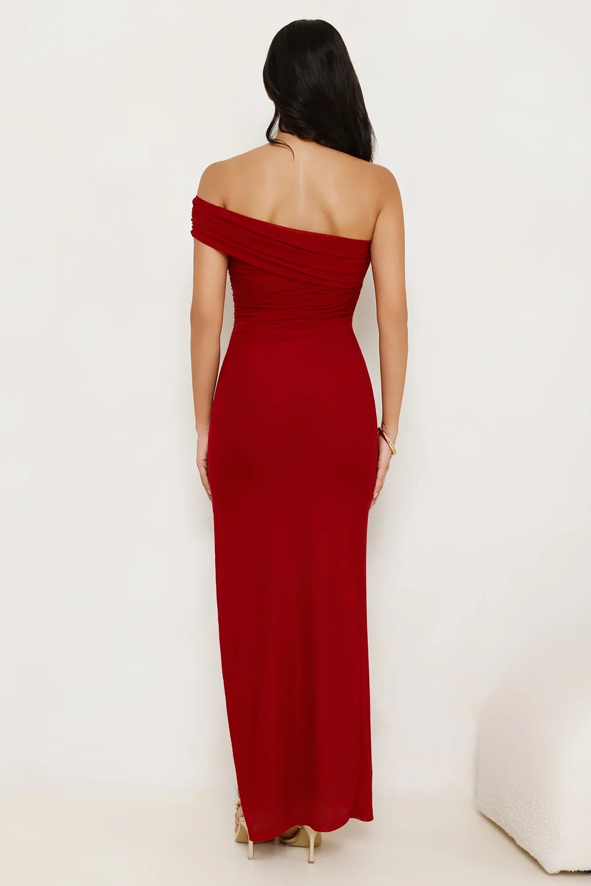 Jimiss One shoulder backless side slit long style Prom dress