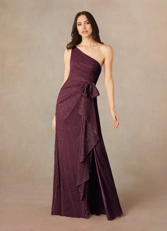 Sheath One Shoulder formal dresses evening dress Mother of the Bride Dresses