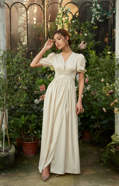 A-line V-Neck Short Sleeve Bridesmaid Dress Formal Dresses for Wedding Guest Cocktail Dress Mother of the Bride Dresses