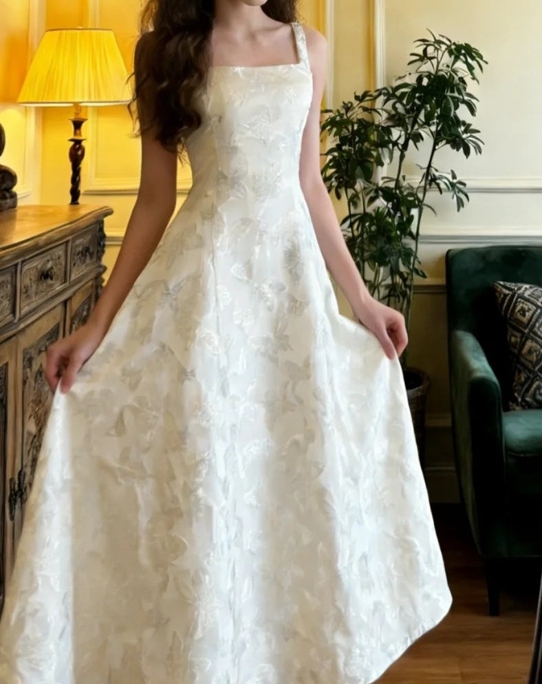 Charming Prom Dress A Line Square Neck Gala Gown Formal Evening Dress Graduation Outfits HZ0319