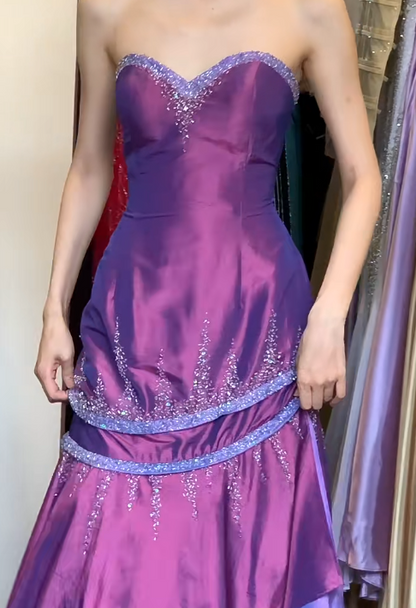 Charming Prom Dress Sweetheart Pleated Mermaid Gala Gown Fomal Evening Dress Graduation Dress HZ0319
