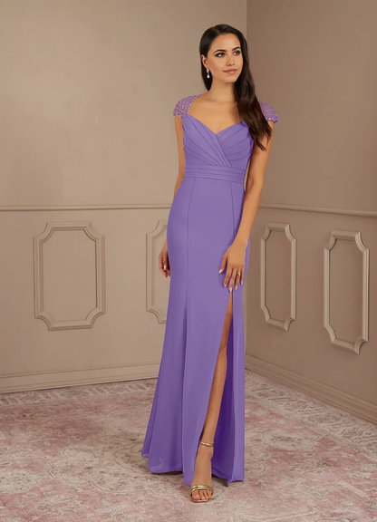Mermaid Sequins Chiffon Tahiti formal dresses evening dress Mother of the Bride Dresses