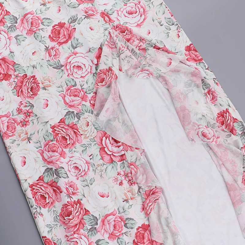 New Simple Fashion Floral Spaghetti Strap Dress HZ1024