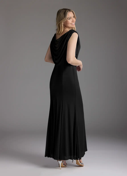 Mermaid Beaded Black formal dresses evening dress Mother of the Bride Dresses
