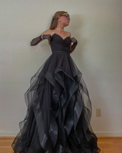 Fairytale Evening Dresses with Gloves