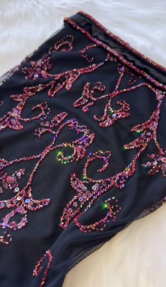 Luxury Strapless Tulle Beaded Long Evening Dress Navy Blue Party Prom Dress cc2042