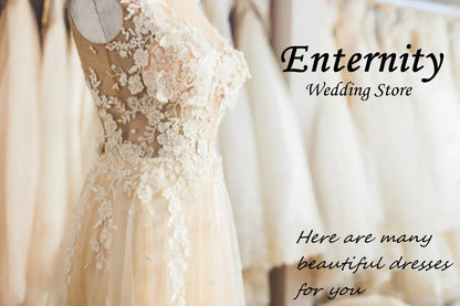 Customized A Line Applique Beading Wedding Dress Button Sexy V-neck One Shoulder Short Bridal Gown