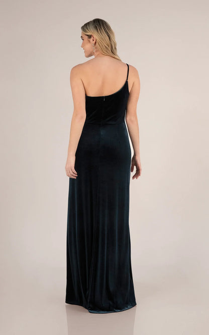 Weitese Prom Shop Dresses Sexy Stunning Bridesmaid Dress Asymmetrical Design In Sumptuous Velvet Formal Women's Dresses