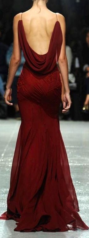 Vintage Mermaid Spaghetti Straps Burgundy Floor Length Prom Dresses Evening Dress HZ1024