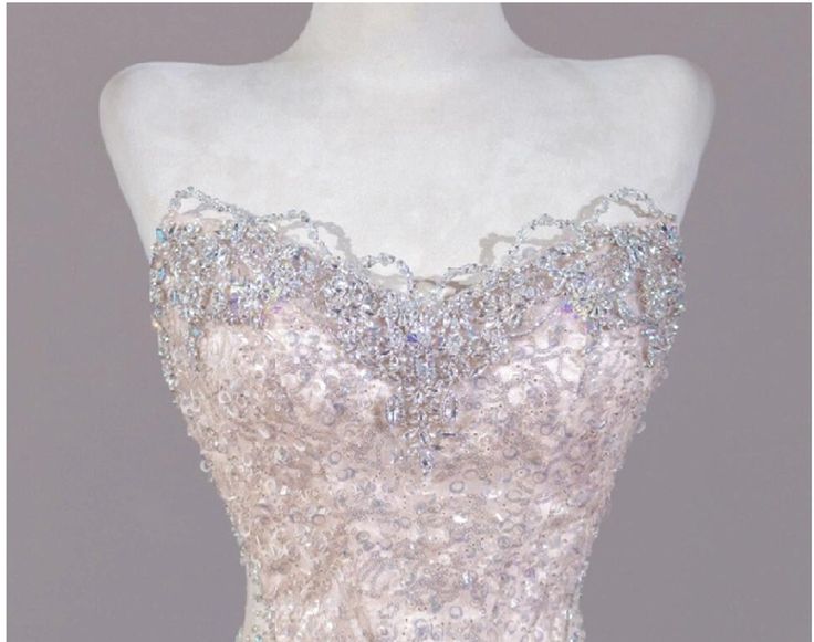 Shiny Mermaid Strapless Tulle Sequin Long Prom Dress,Formal Evening Dress HZ1024