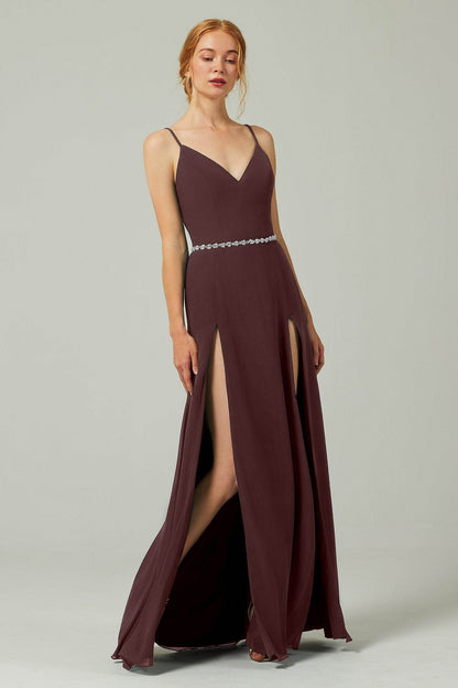 A-Line Floor Length Chiffon Bridesmaid Dress CB0321