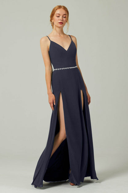 A-Line Floor Length Chiffon Bridesmaid Dress CB0321