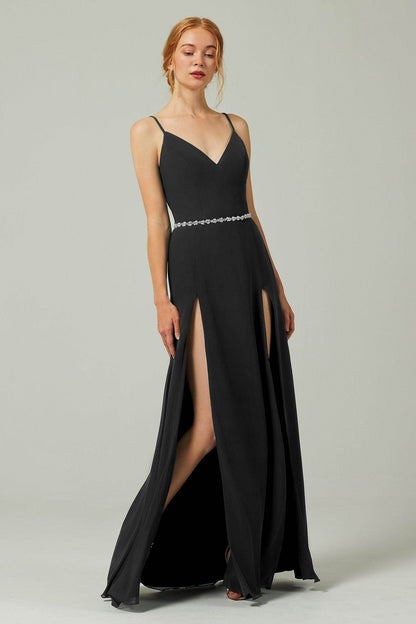 A-Line Floor Length Chiffon Bridesmaid Dress CB0321