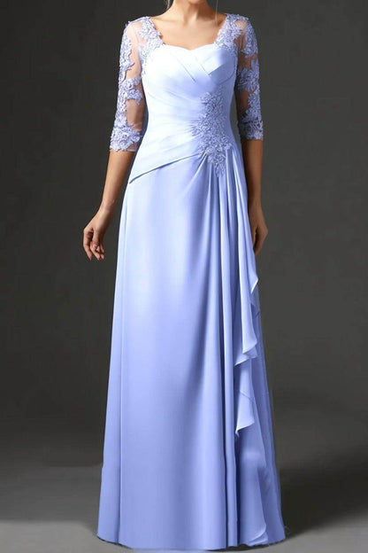 Sheath-Column Floor Length Chiffon Mother Dress CM0075
