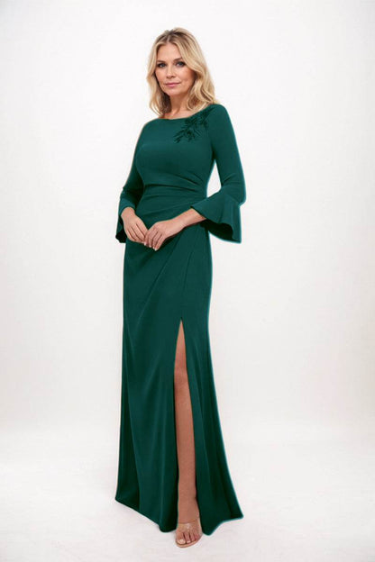 A-line Maxi Stretch Crepe Mother Dress CM0232