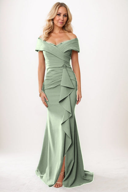 Trumpet-Mermaid Maxi Chiffon Mother Dress CM0245