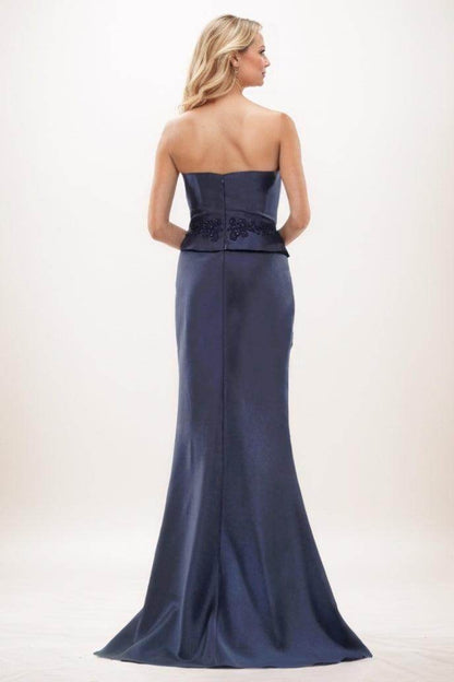 Mermaid Maxi Satin Mother Of The Bride Dress CM0288