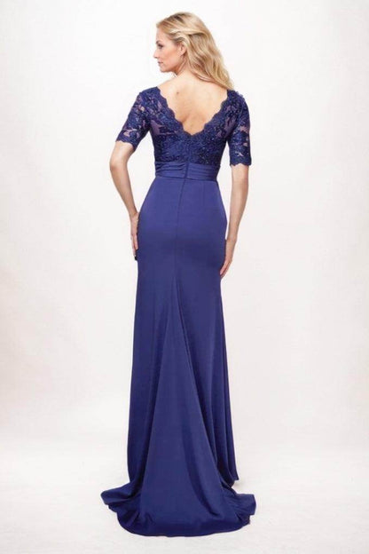 Sheath-Column Maxi Chiffon Mother Of The Bride Dress CM0304