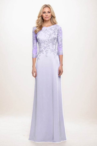 A-Line Maxi Chiffon Mother Of The Bride Dress CM0313