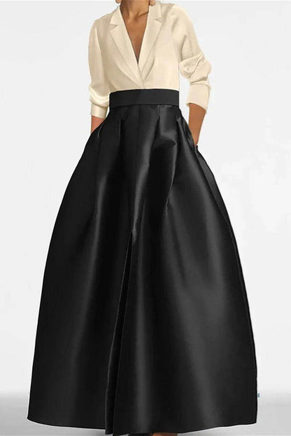 A Line Jewel Neck Long Sleeves Sequin Mother Dresses CM0342