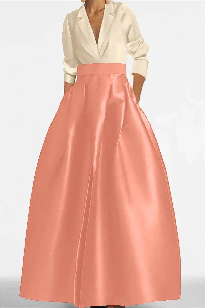 A Line Jewel Neck Long Sleeves Sequin Mother Dresses CM0342