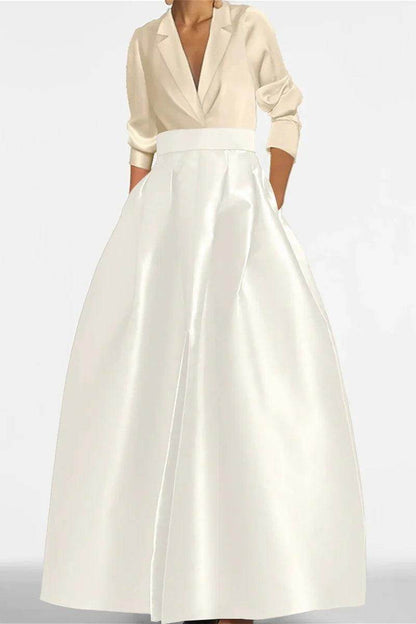 A Line Jewel Neck Long Sleeves Sequin Mother Dresses CM0342