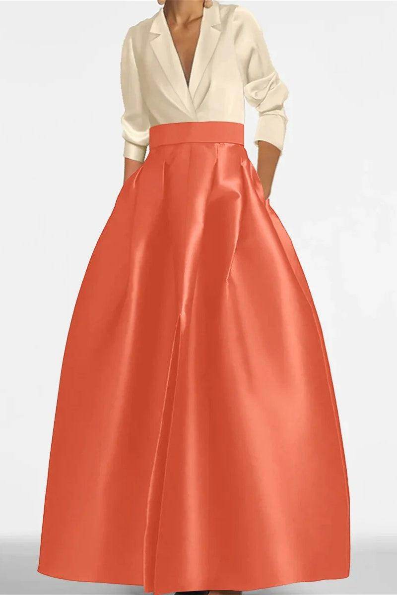 A Line Jewel Neck Long Sleeves Sequin Mother Dresses CM0342
