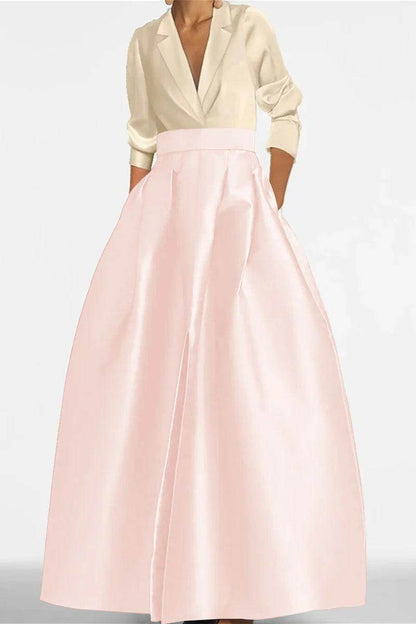 A Line Jewel Neck Long Sleeves Sequin Mother Dresses CM0342