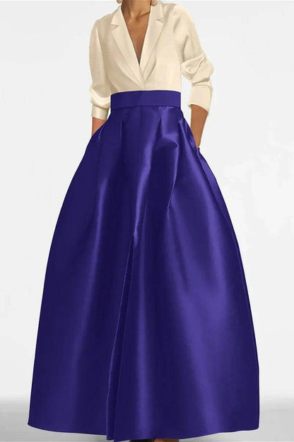 A Line Jewel Neck Long Sleeves Sequin Mother Dresses CM0342