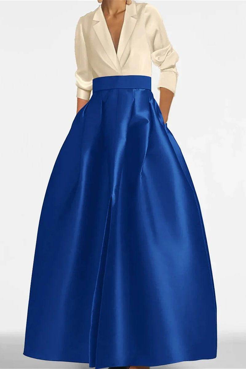 A Line Jewel Neck Long Sleeves Sequin Mother Dresses CM0342