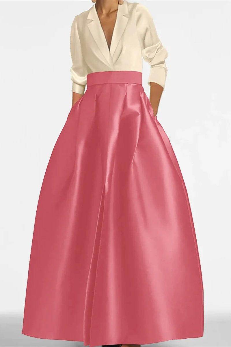 A Line Jewel Neck Long Sleeves Sequin Mother Dresses CM0342
