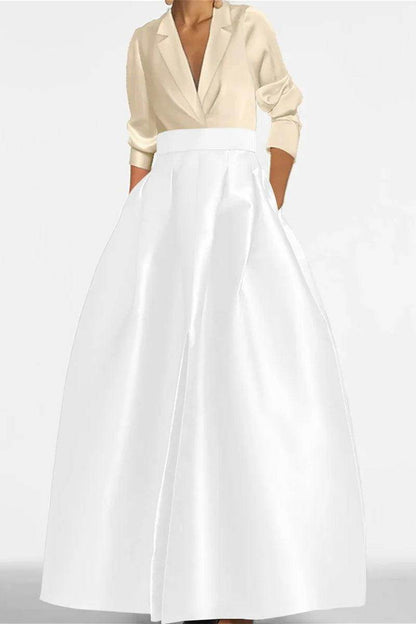 A Line Jewel Neck Long Sleeves Sequin Mother Dresses CM0342