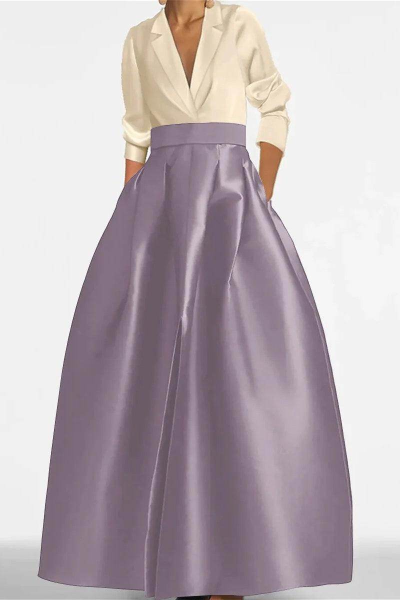 A Line Jewel Neck Long Sleeves Sequin Mother Dresses CM0342