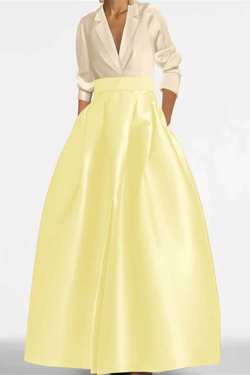 A Line Jewel Neck Long Sleeves Sequin Mother Dresses CM0342