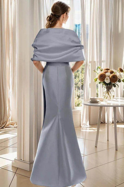 Trumpet 2 Pieces Floor Length Mother of the Bride Dresses CM0370