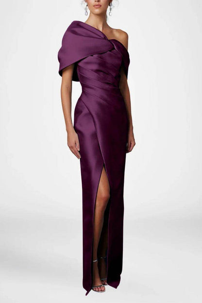 Sheath Column Half Sleeves Floor Length Mother Dresses CM0376