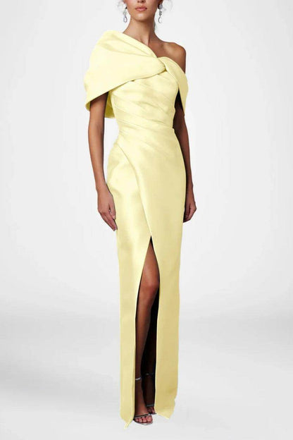 Sheath Column Half Sleeves Floor Length Mother Dresses CM0376