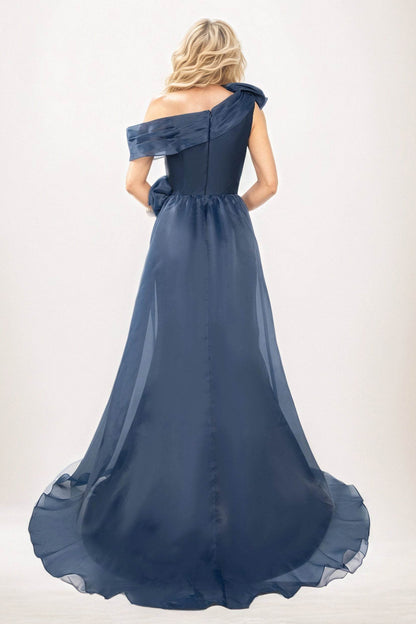 Trumpet-Mermaid Maxi Organza Mother of the Bride Dresses CM0406