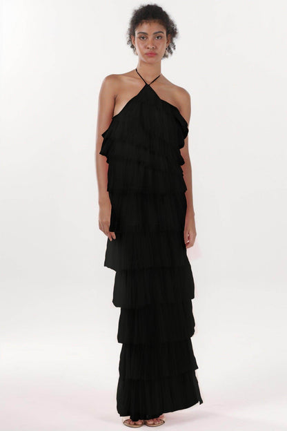 Sheath-Column Maxi Tulle Formal Dress CS0659