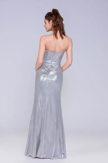 Sheath-Column Maxi Hot Stamping Cloth Prom Dress CS1041