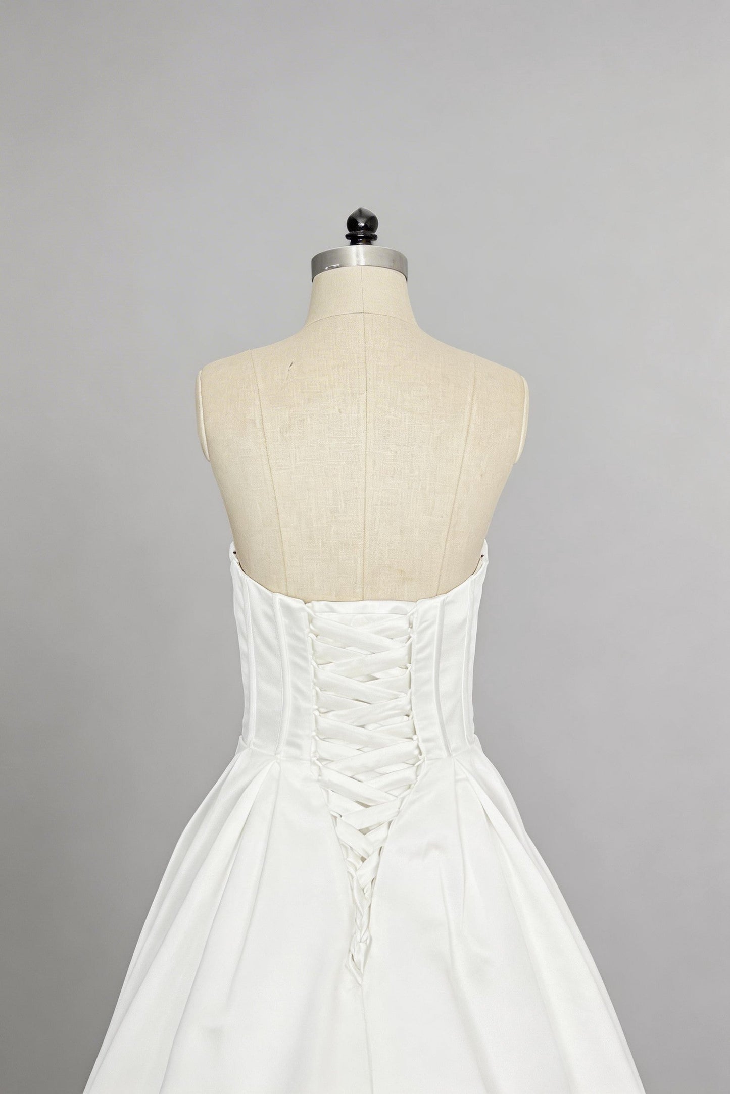 A-Line Court Train Satin Wedding Dress CW3502