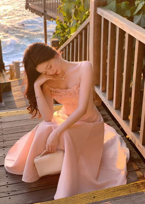 Chic Orange Prom Dress Satin A-Line Spaghetti Straps Evening Dress Sleeveless Birthday Dress DP05224