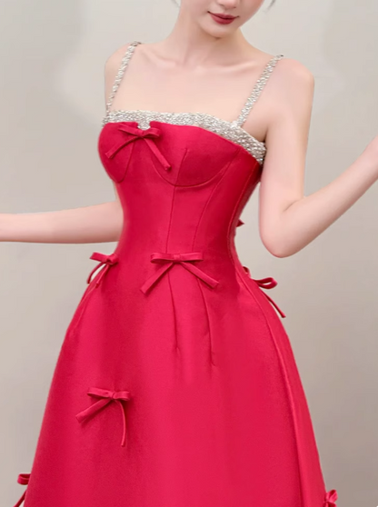 Modest A-Line Spaghetti Straps Birthday Dress Burgundy Long Satin Evening Gowns Special Formal Dresses Prom Dresses DP2773