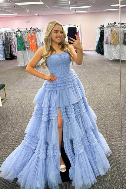 Ball Gown Court Train Tulle Prom Dress CS0700