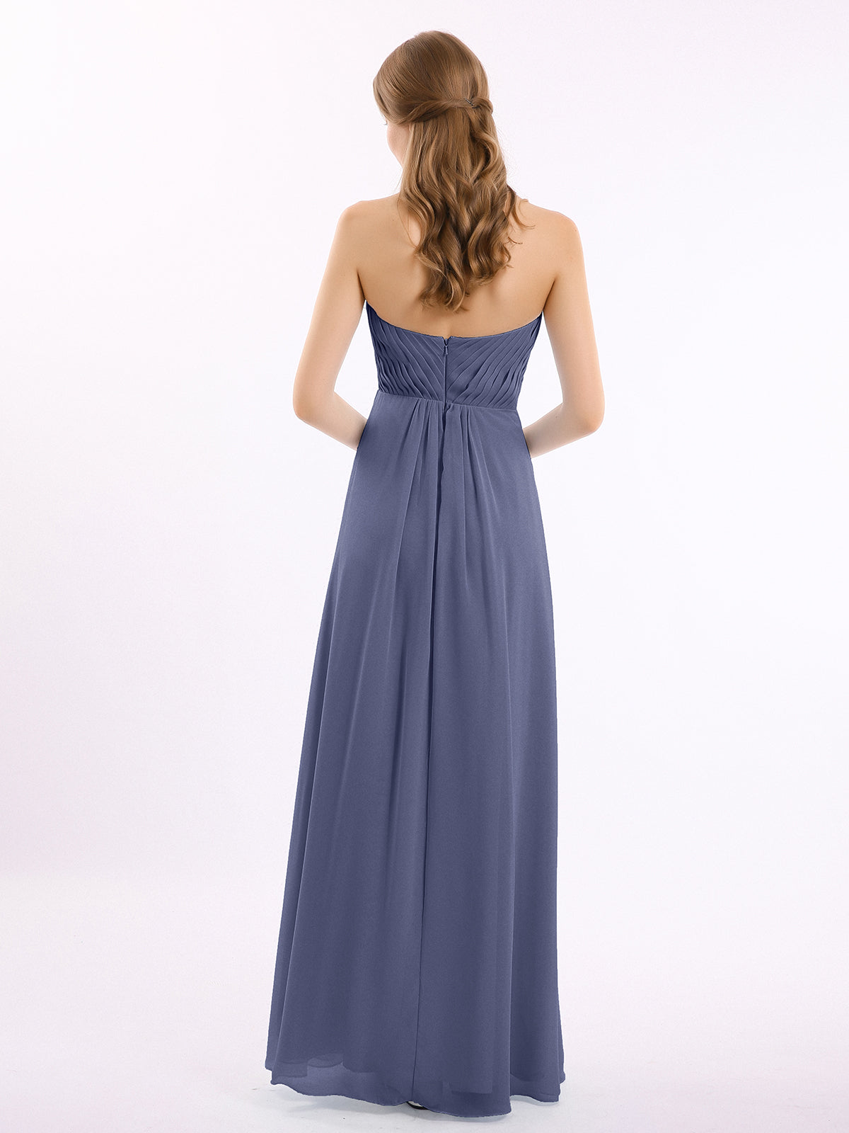 Strapless Sweetheart neck Long Dress with Beaded Stormy