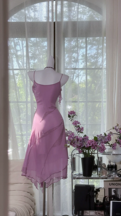 Classy Chiffon V Neck Short 18th Birthday Party Dress Purple Short Homecoming Dress cc3339