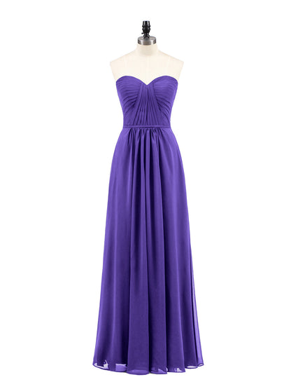 Strapless Bridesmaid Dress with Sweetheart Neck Regency