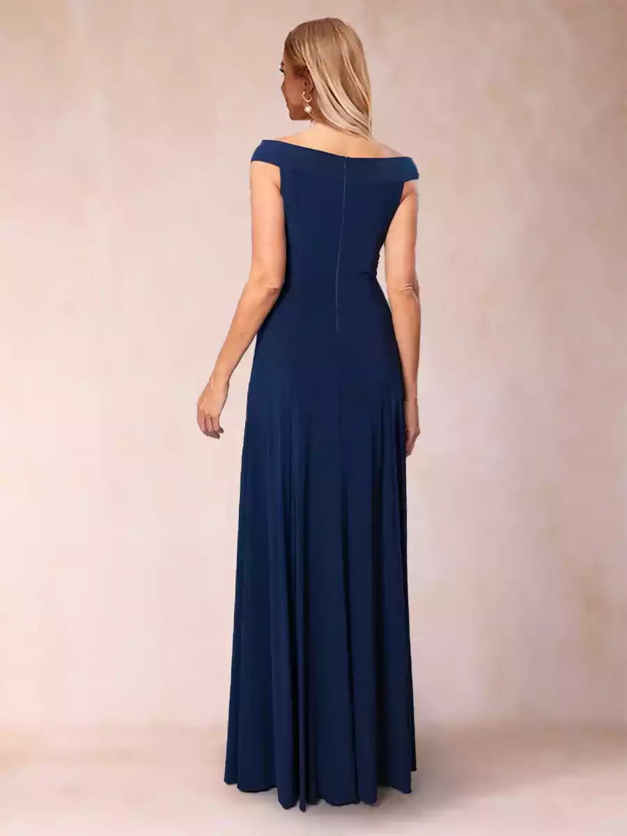 Exquisite A-line/Princess style off shoulder sleeveless ruffled Mother of the Bride Dresses